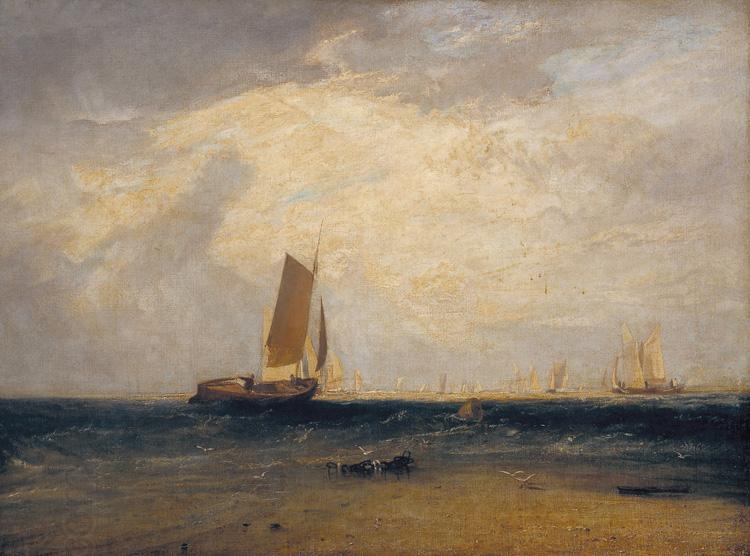 Joseph Mallord William Turner Fishing upon Blythe-sand,tide setting in (mk31) oil painting picture